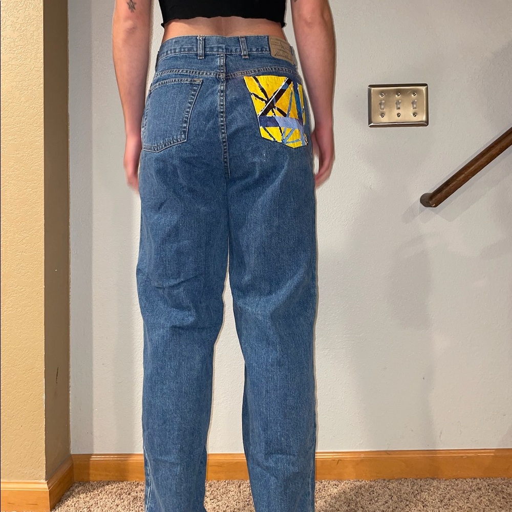 Painted Eddie Bauer Jeans